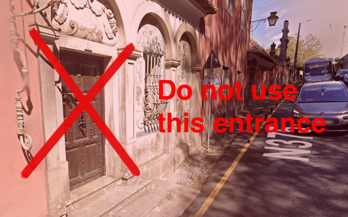 Do not use this entrance